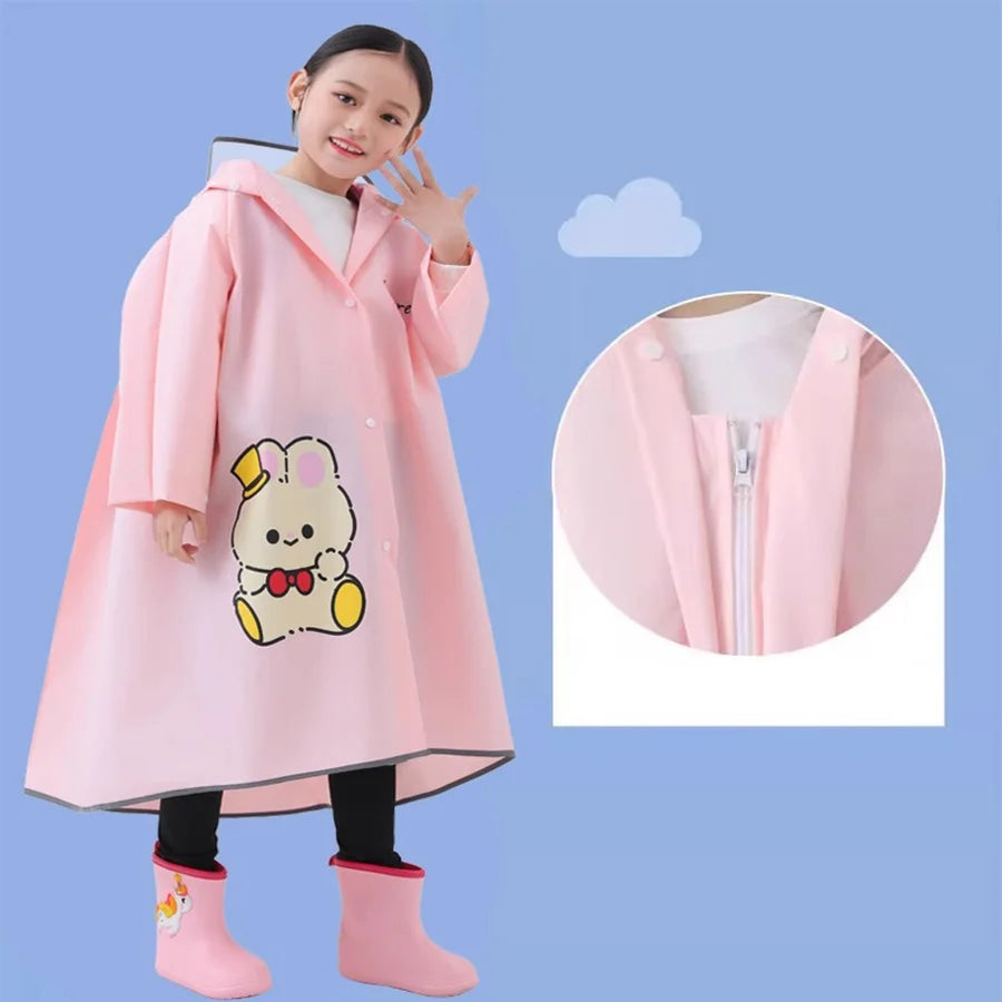 Impermeable de dinosaurio de dibujos animados para niños | Divertida chaqueta para exteriores