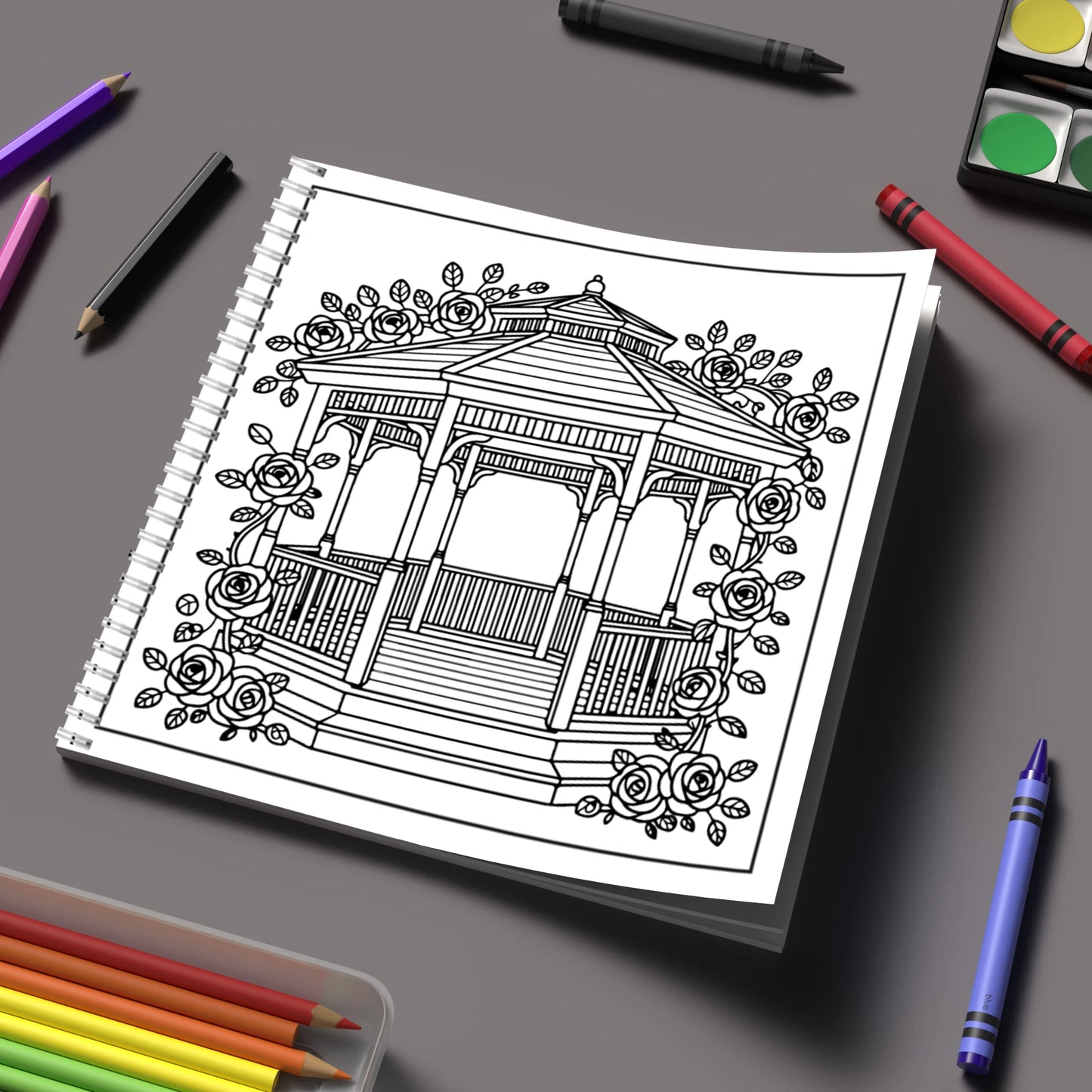 Garden Coloring Book for Adults | Stress Relief & Relaxation