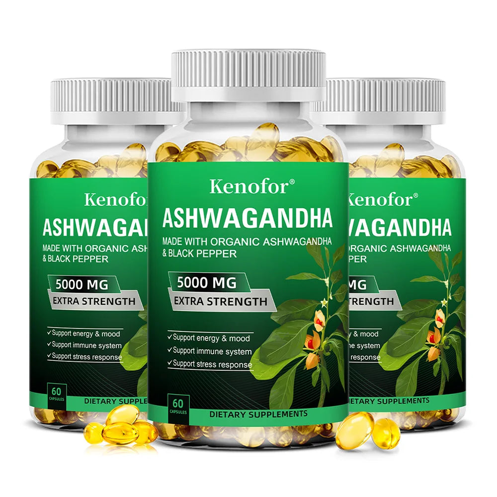 Organic Ashwagandha Extract Capsules | Stress & Energy Support