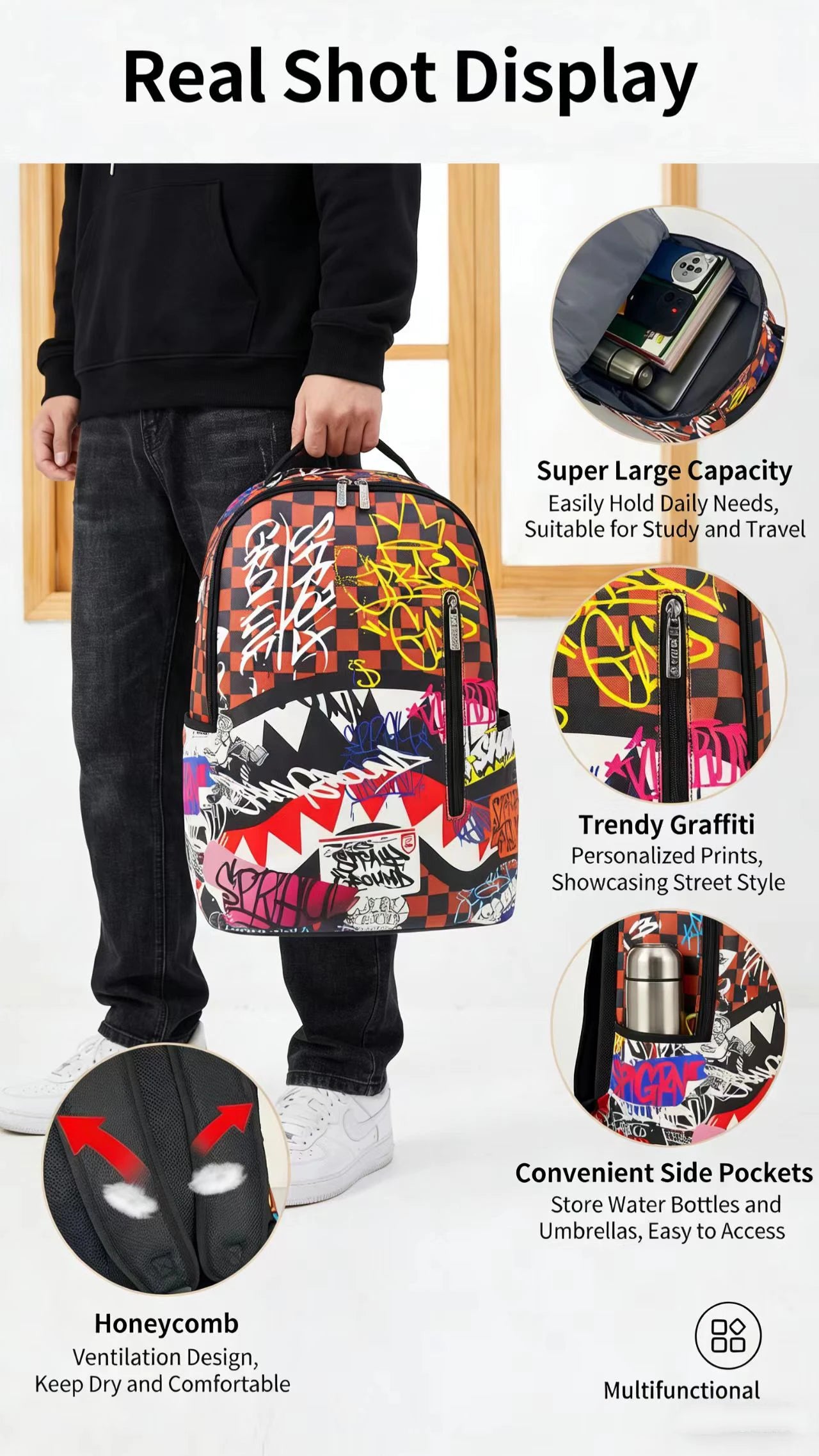 Trendy Large-Capacity Backpacks for Travel & Commuting