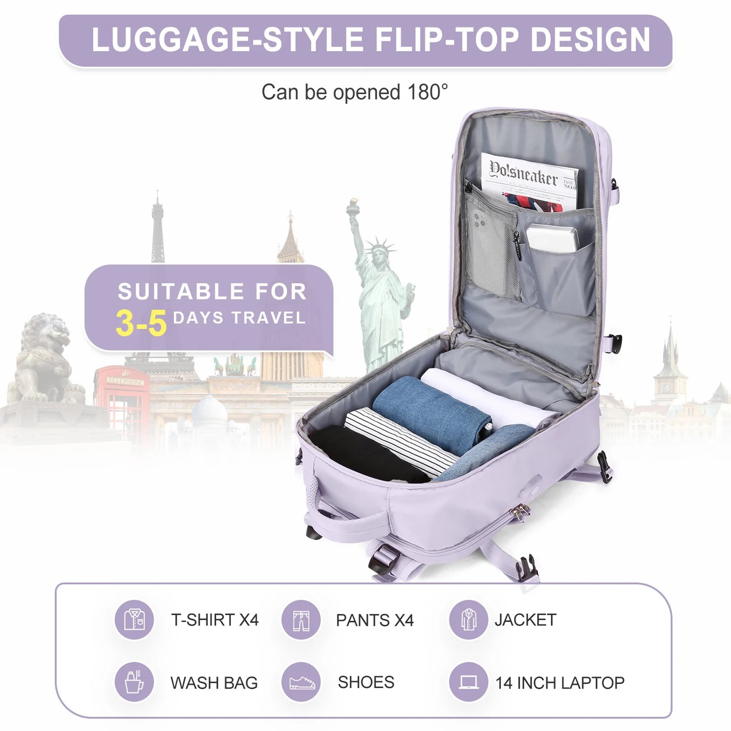 Stylish Travel Backpack for Women | Flight Approved Daypack