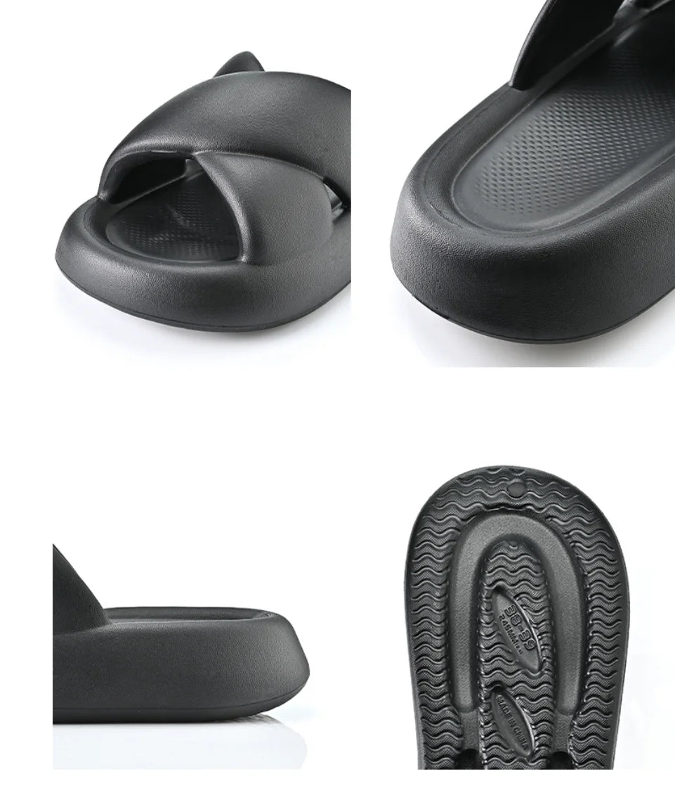 Cozy Thick Sole Slippers for Women | Soft Cloud Beach Sandals