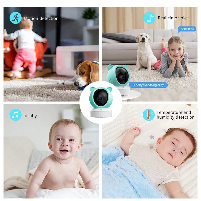 Smart Baby Monitor with 2K Camera & Night Vision for All Parents