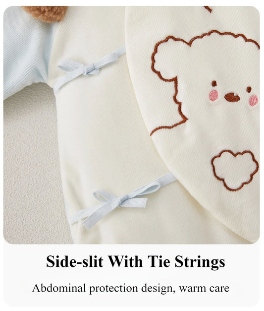 Adorable Bodysuits para Bebés Recién Nacidos | Lindo Patrón de Oso para Invierno