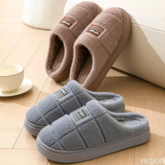 Pantuflas de Forro Polar de Peluche para Hombre | Zapatillas de Casa Cálidas y Cómodas