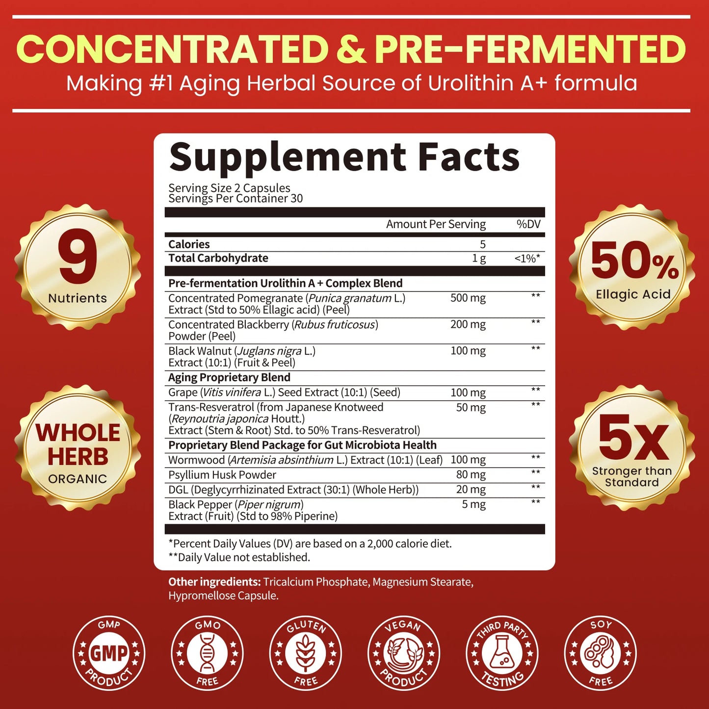 Cellular Repair and Digestive Health Support Supplement
