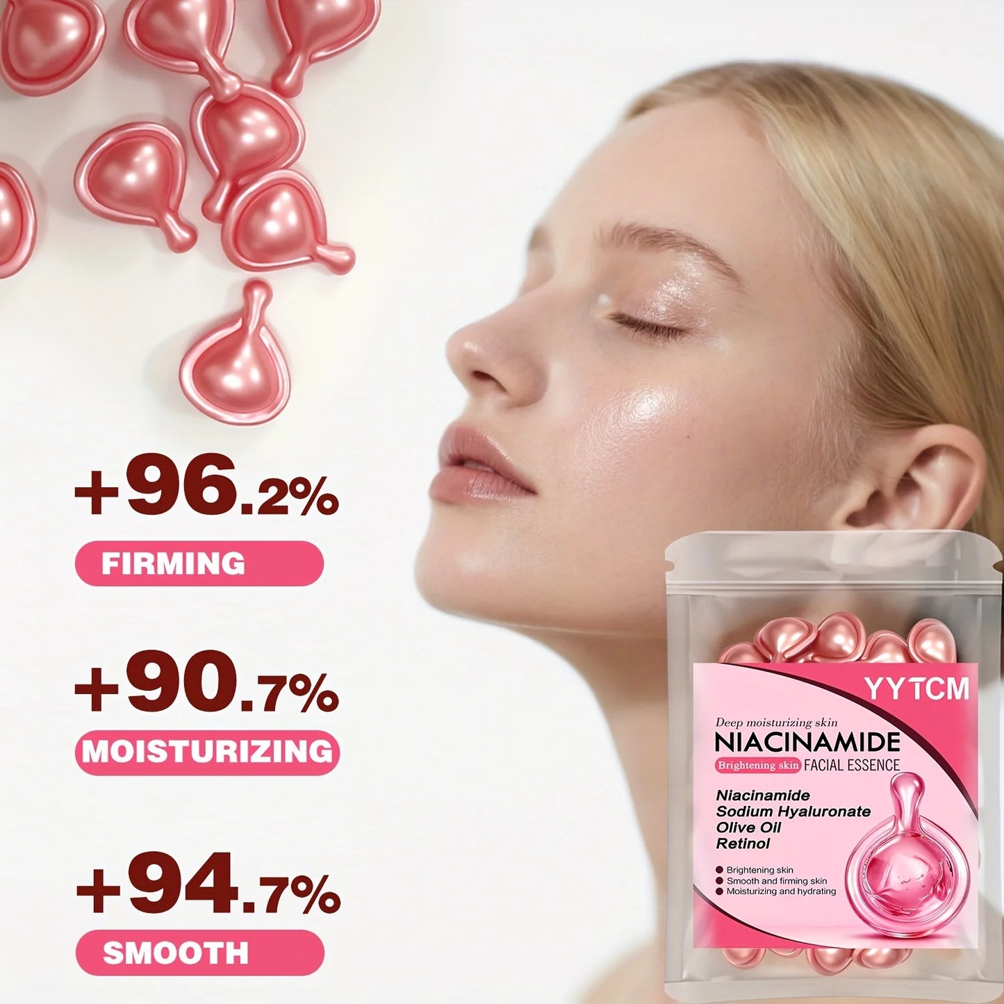 Niacinamide Facial Essence Capsules for Radiant Skin