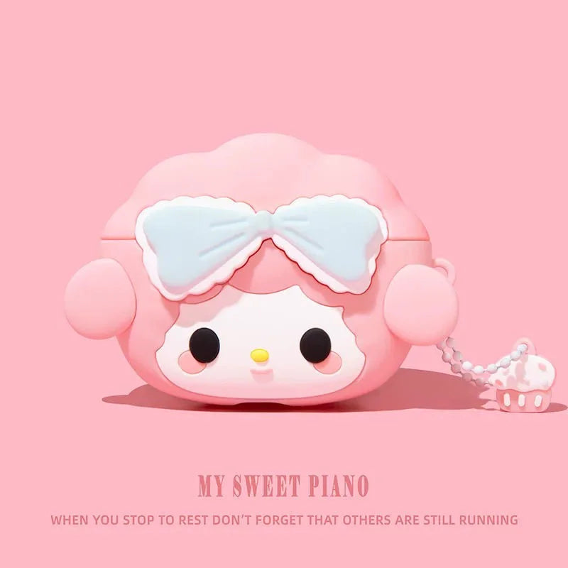 Cute Pink Melody Earphone Case | Protective Cover for AirPods