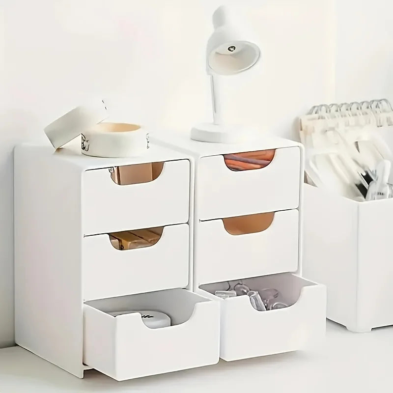 Elegante organizador de escritorio de 3 niveles para elementos esenciales de oficina y hogar