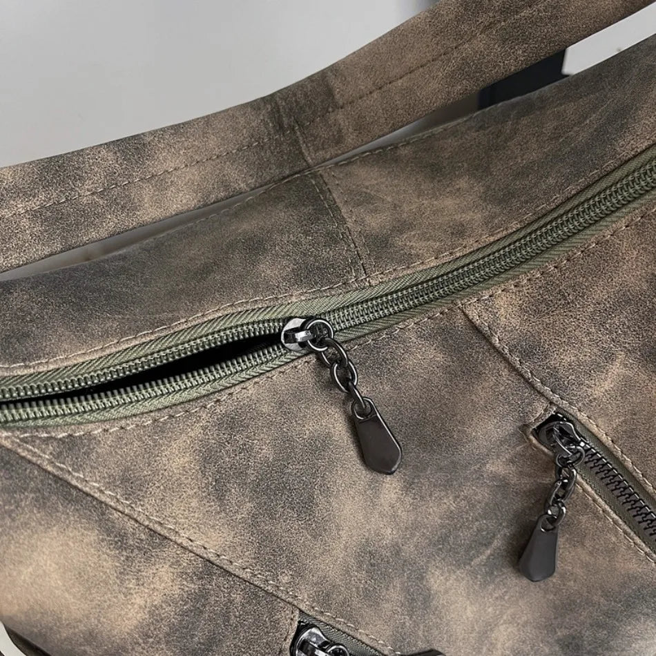 Bolso Bandolera Elegante de Cuero Sintético Suave para Mujer | Con Estilo y Práctico