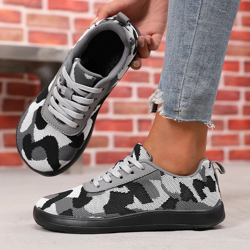 Breathable Mesh Women's Shoes | Comfortable Flat Bottom Sneakers