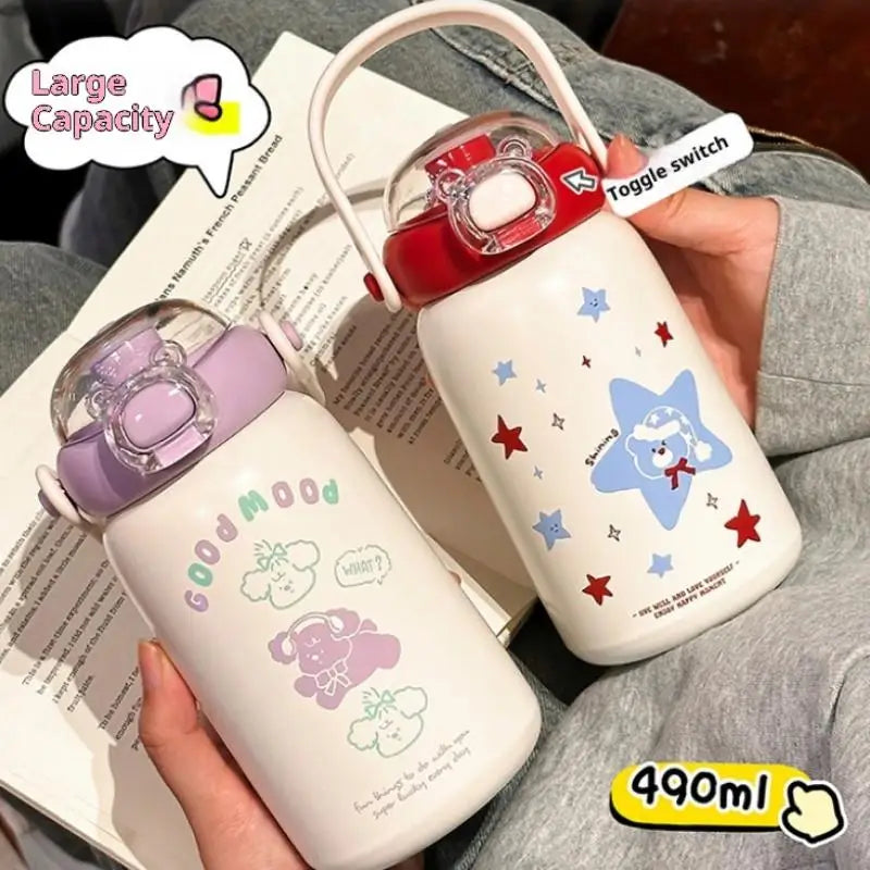 Cute Portable Stainless Steel Thermos Cup for Kids | Durable Drinkware