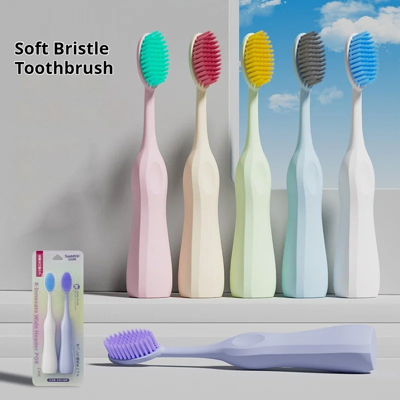 4-Pack Giant Head Soft Bristle Toothbrush | Extra-Large Oral Care