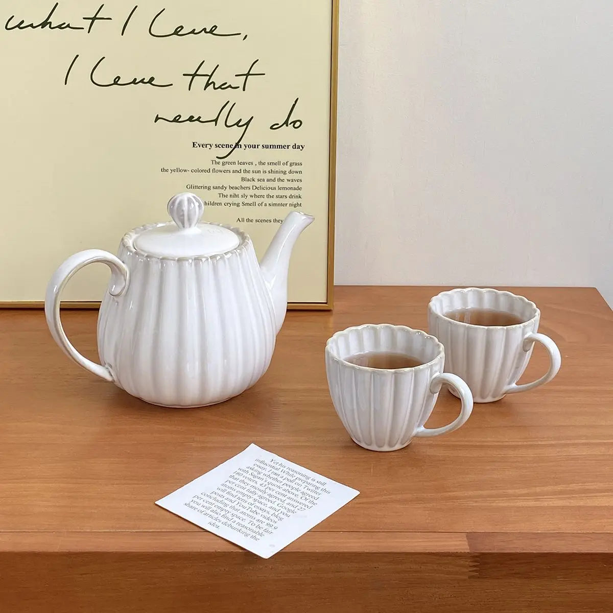 Elegant Japanese Retro Teapots & Ceramic Mugs Set for Tea Lovers