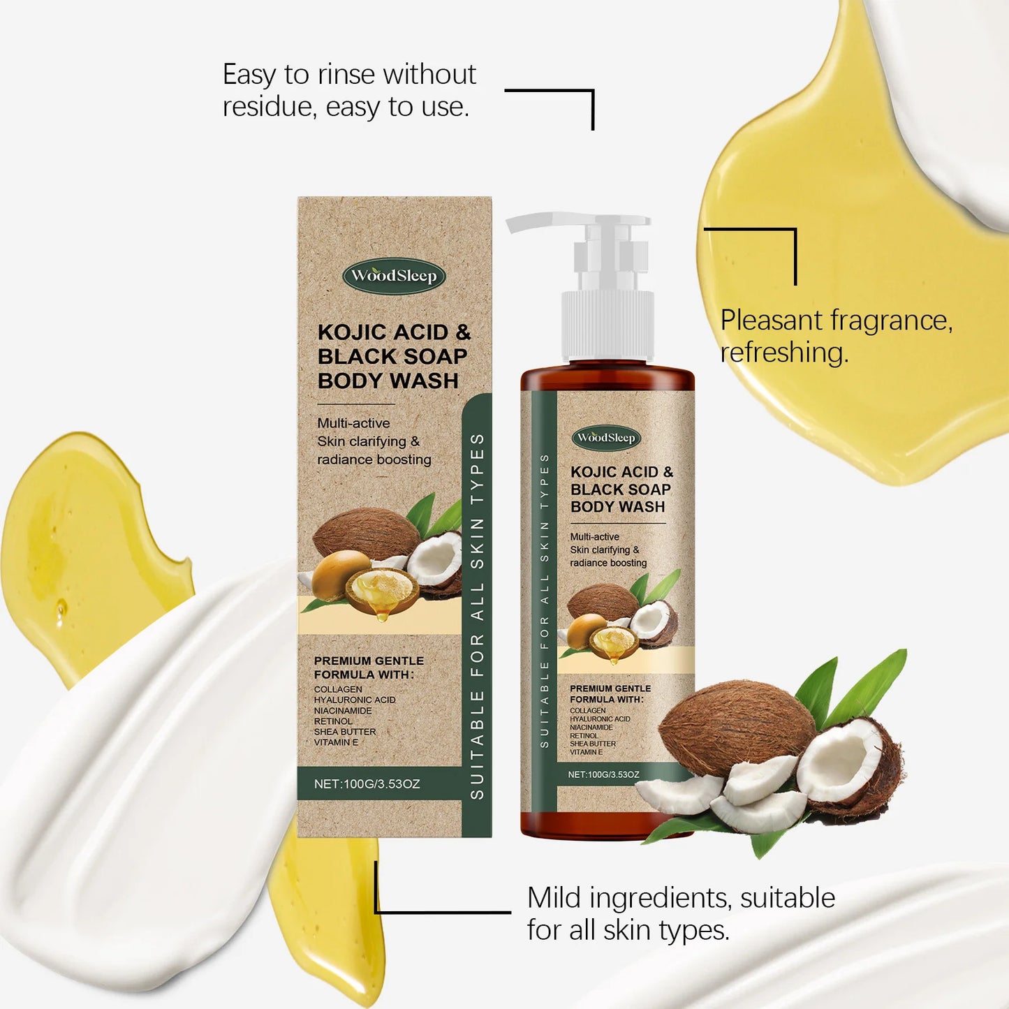 Collagen Shower Gel | Brighten Skin & Control Oil
