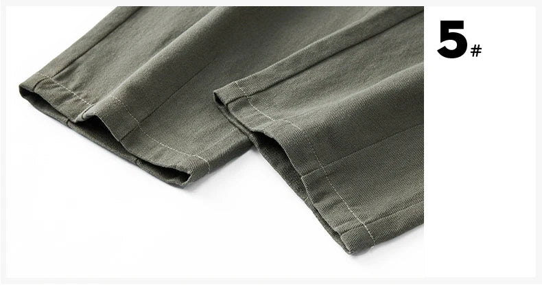Comfortable Loose Men's Trousers | 100% Cotton Khaki Pants