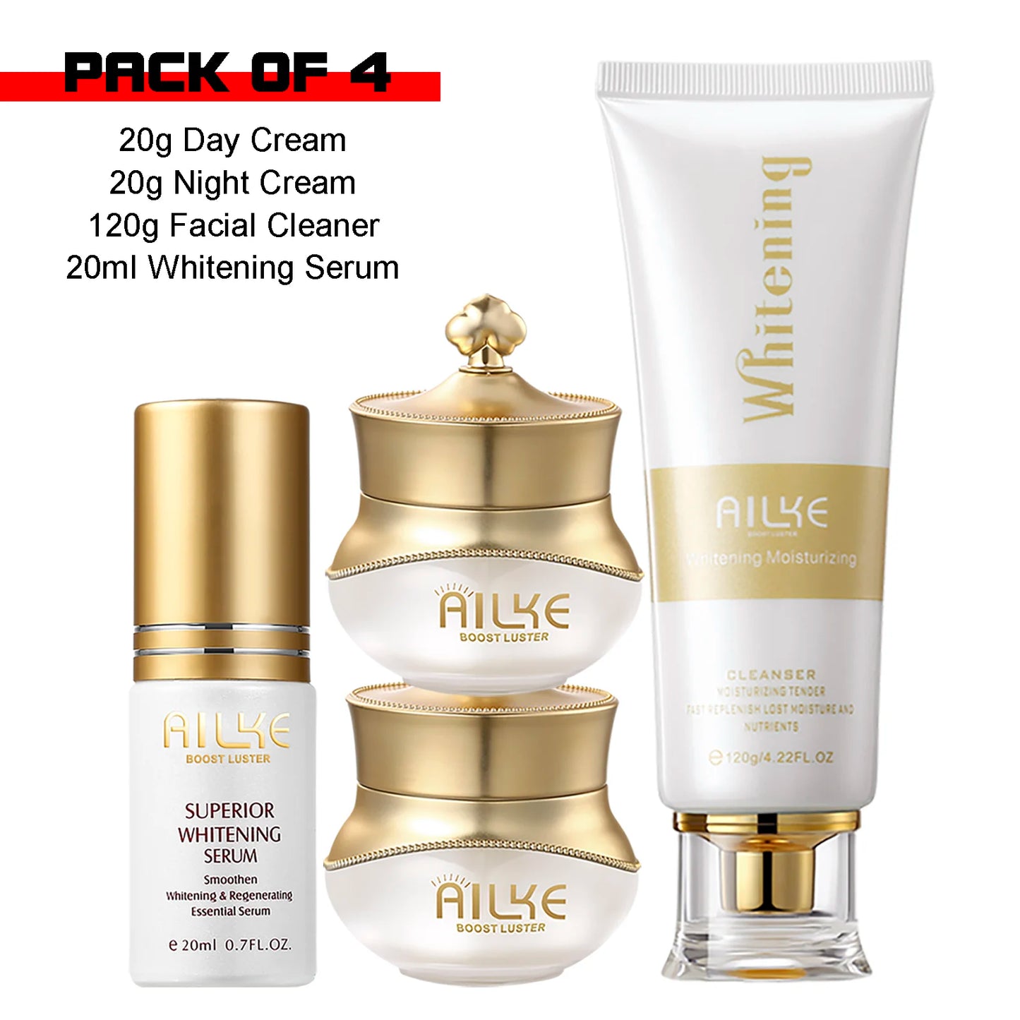 Whitening Anti-Wrinkle Face Cream Set | Collagen & Hyaluronic Acid
