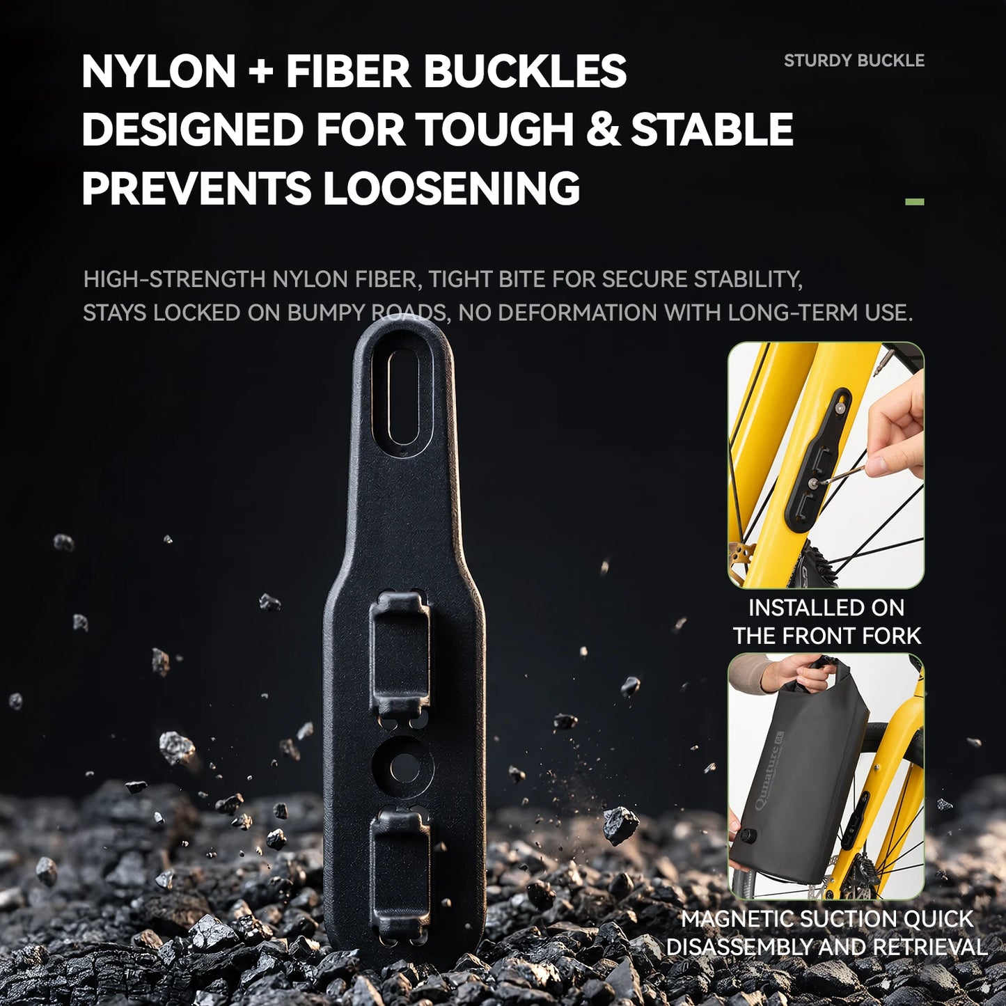 Heavy Duty Waterproof Compression Bike Bag | Quick Release Fork Pack