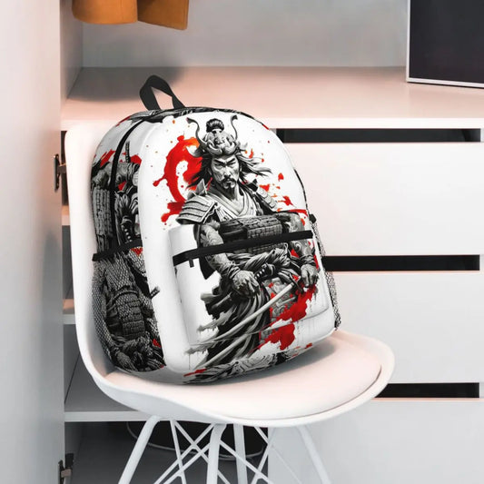 Mochila samurái unisex | Elegante bolso escolar y de viaje
