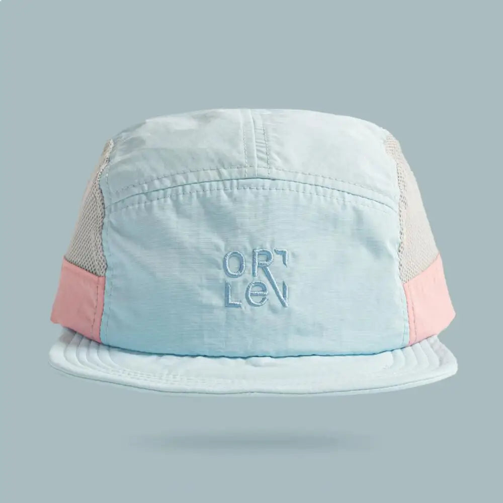 Breathable Mesh 5 Panel Baseball Cap Nylon Color Embroidered Adjustable Unisex Hat Running Cycling Hiking UVQuickDry Packable