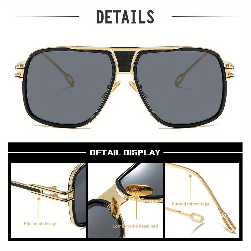 Vintage-Inspired Large Frame Sunglasses for Men & Women | Classic Style
