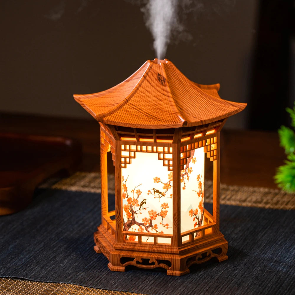 Unique Chinese Style Humidifier | Creative Night Light & Spray