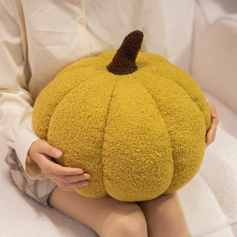 Halloween Pumpkin Plush Pillow | Cozy Decorative Cushion for Fall