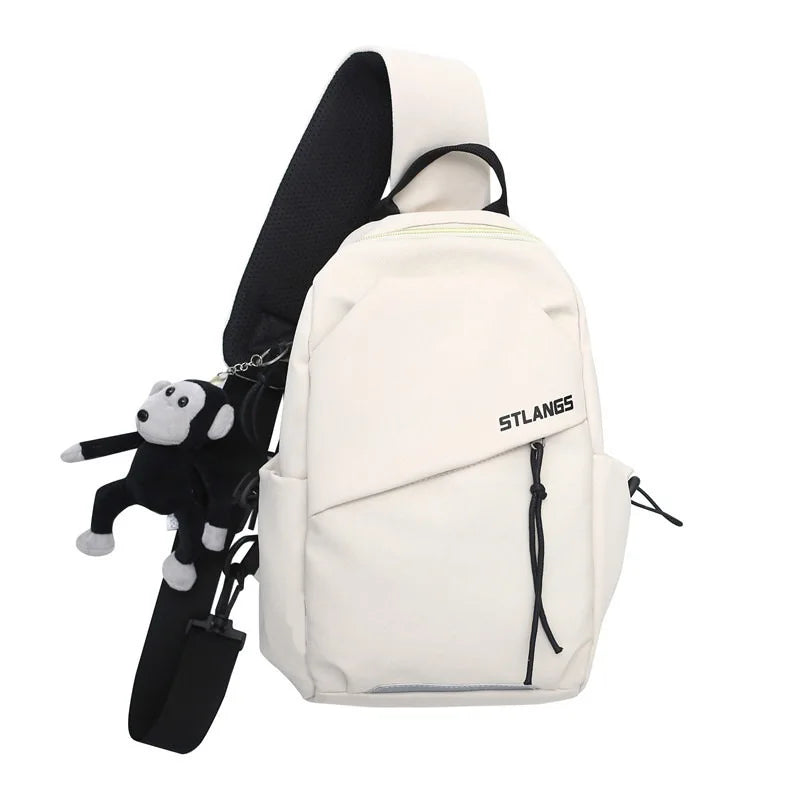 Unisex Korean Style Crossbody Bag | Lightweight & Portable