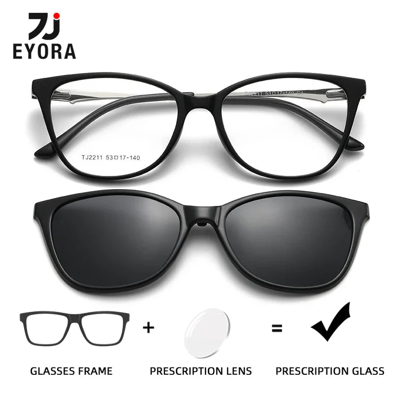 Multifunctional Cat Eye Polarized Sunglasses for Women | Customizable Lenses 2026