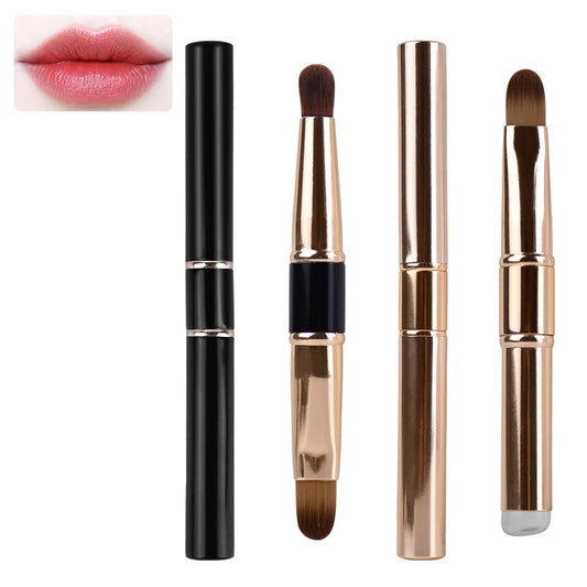 Pincel de labios de doble punta | Herramienta de maquillaje de precisión para labios