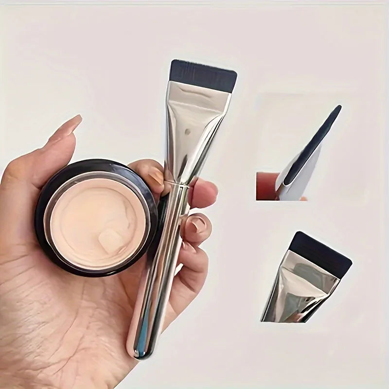 Ultra Fine Straight Line Foundation Brush | Precision Makeup Tool