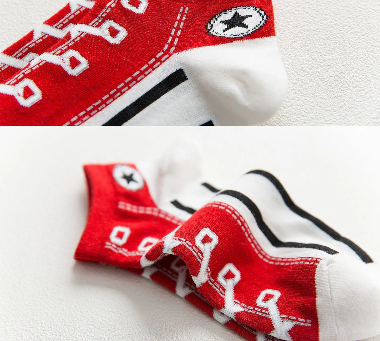 Men's Casual Denim Pattern Socks | Stylish Ankle Comfort