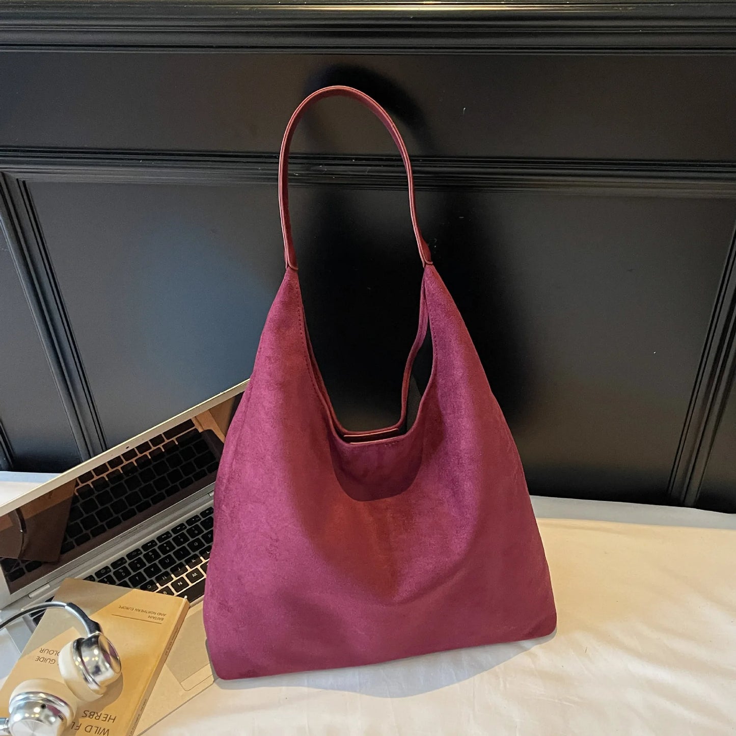 Stylish Winter Suede Shoulder Bag | Large Capacity Crossbody Bag