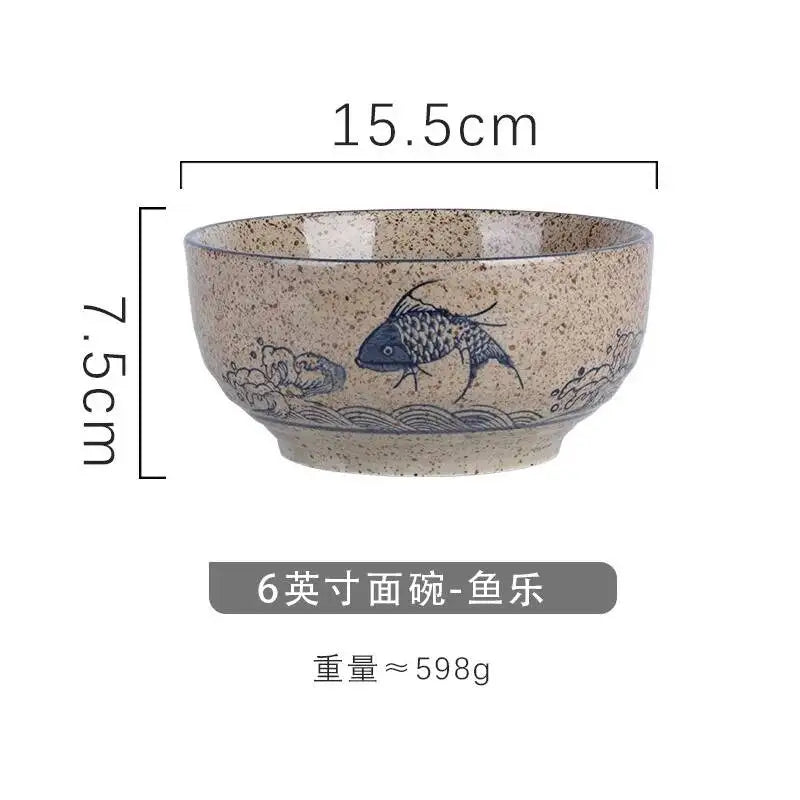Elegante Bol de Cerámica para Ramen | Perfecto para Sopas y Fideos