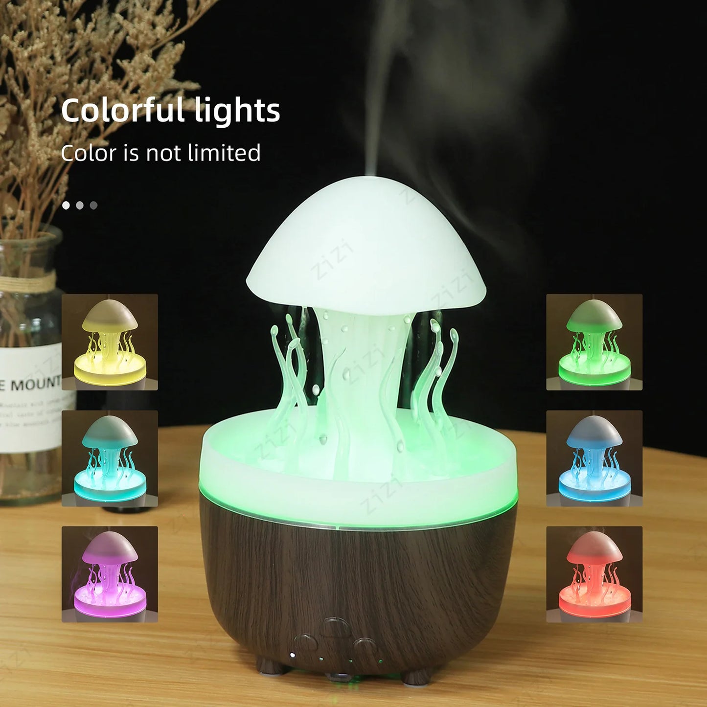 Colorful Night Light Aromatherapy Humidifier | Relaxing Bedroom Decor