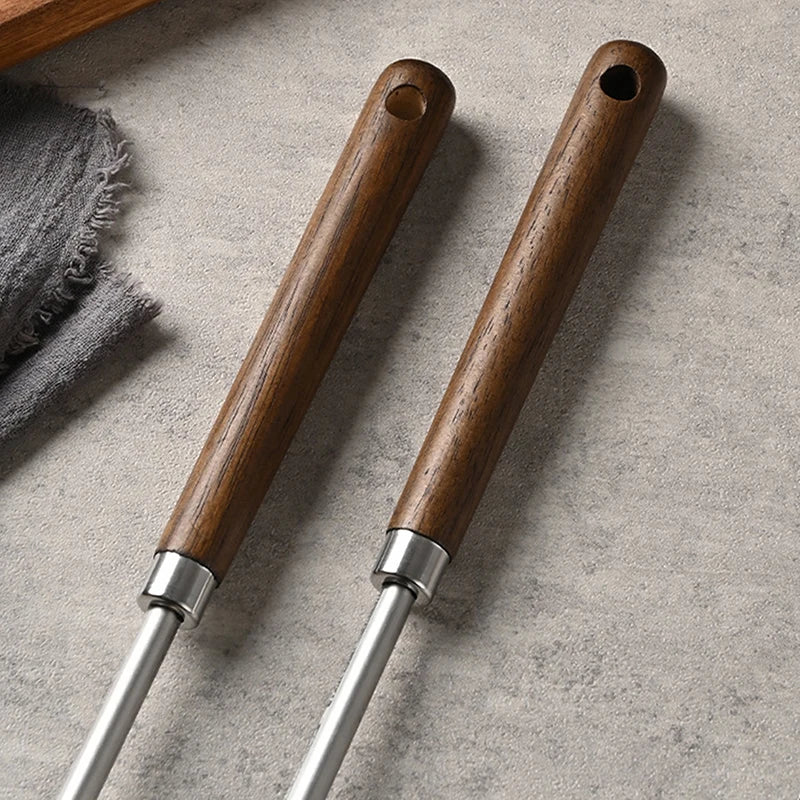 Stainless Steel Wok Spatula with Wooden Handle | Versatile Cooking Utensil