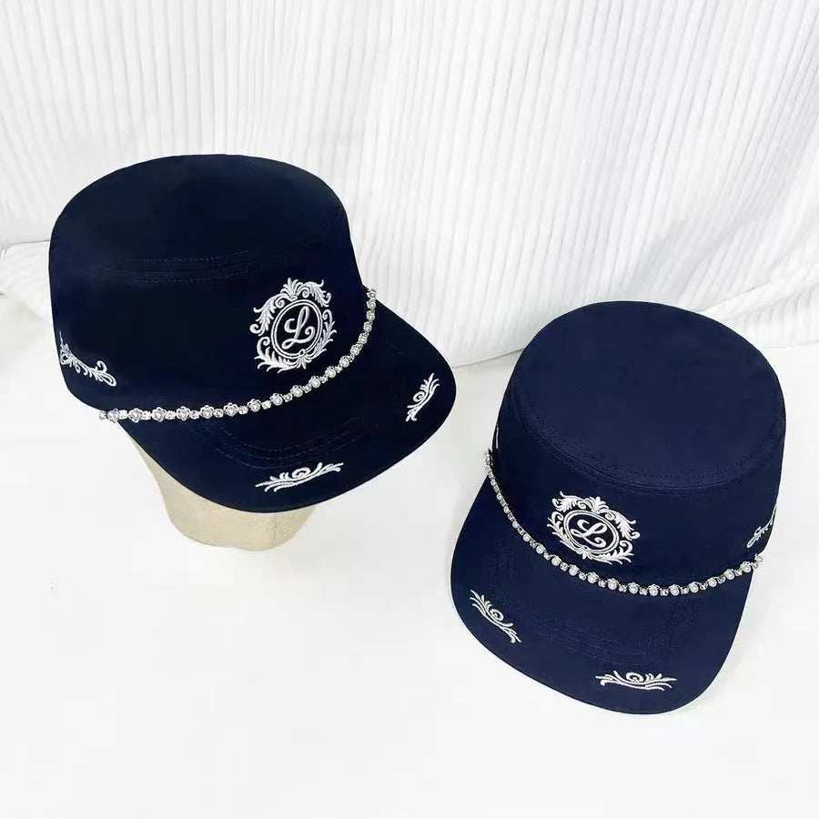 Retro Embroidered Duckbill Caps | Casual Leopard Print Baseball Hat