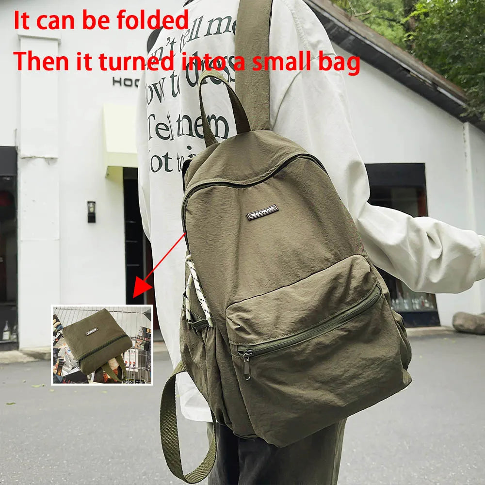 Stylish Foldable Backpack for Women | Large Capacity Bag