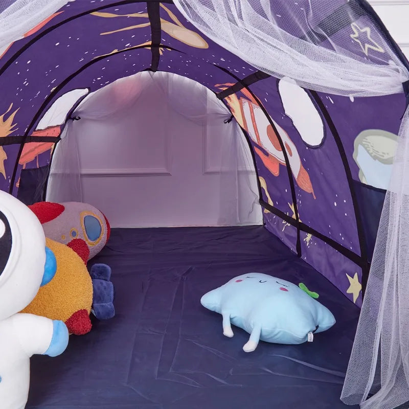 Portable Children's Star Rocket Bed Tent | Fun Mosquito Canopy