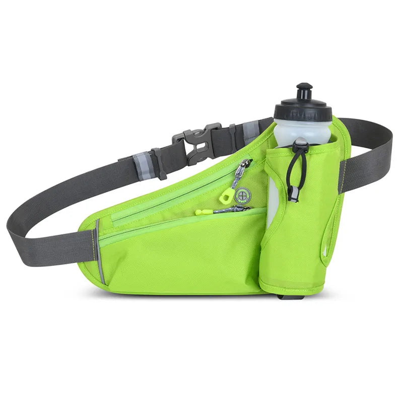 Waterproof Running Waist Bag with Water Bottle Holder for Outdoor