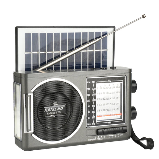 Portable Solar Radio | AM/FM Speaker with USB/TF Playback