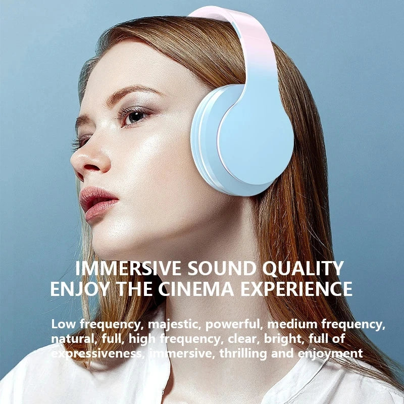 Wireless BT 5.1 Headphones | Stereo Sound Earphones for Gaming