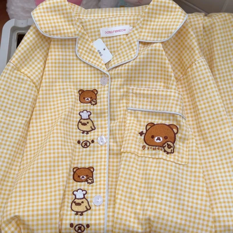 Kawaii Women's Long Sleeve Pajamas | Cozy Anime Home Wear