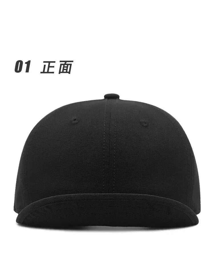 Large Head Up-turn Peak Hiphop Snapback Hat | Unisex Adjustable Cap
