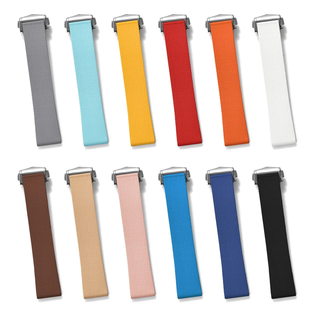 Unisex 20mm Premium Rubber Watch Bands | Quick Release Strap