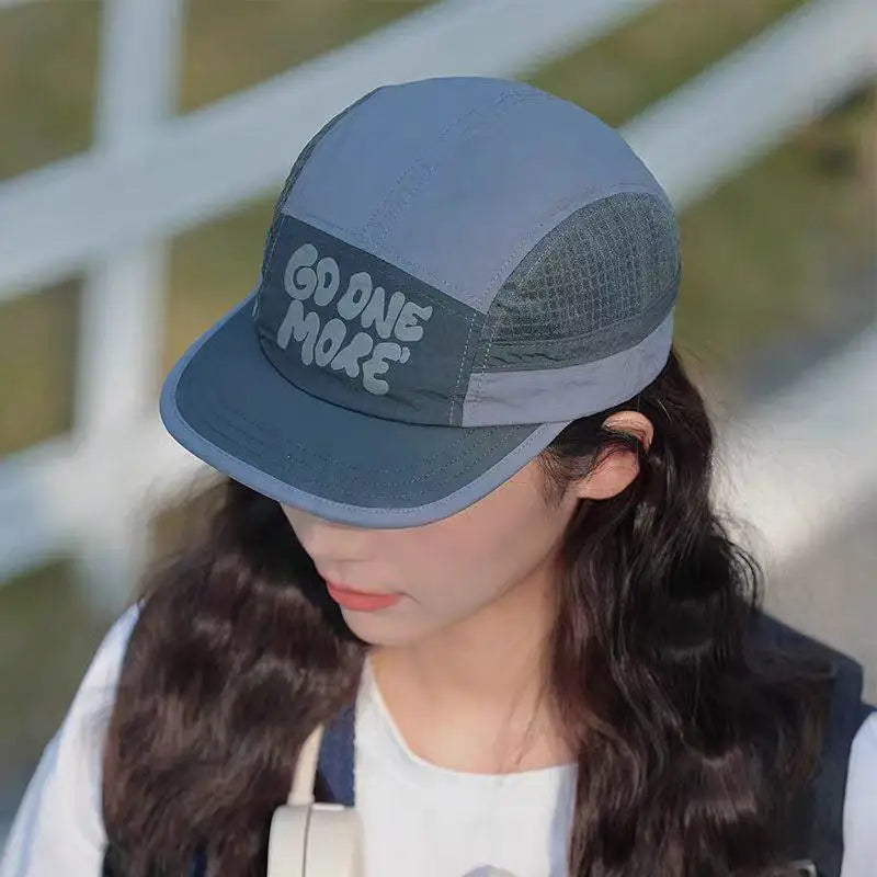 Short Brim Baseball Cap Japanese Fashion Adjustable Quick Drying UV Protection Hat for Outdoor Activities