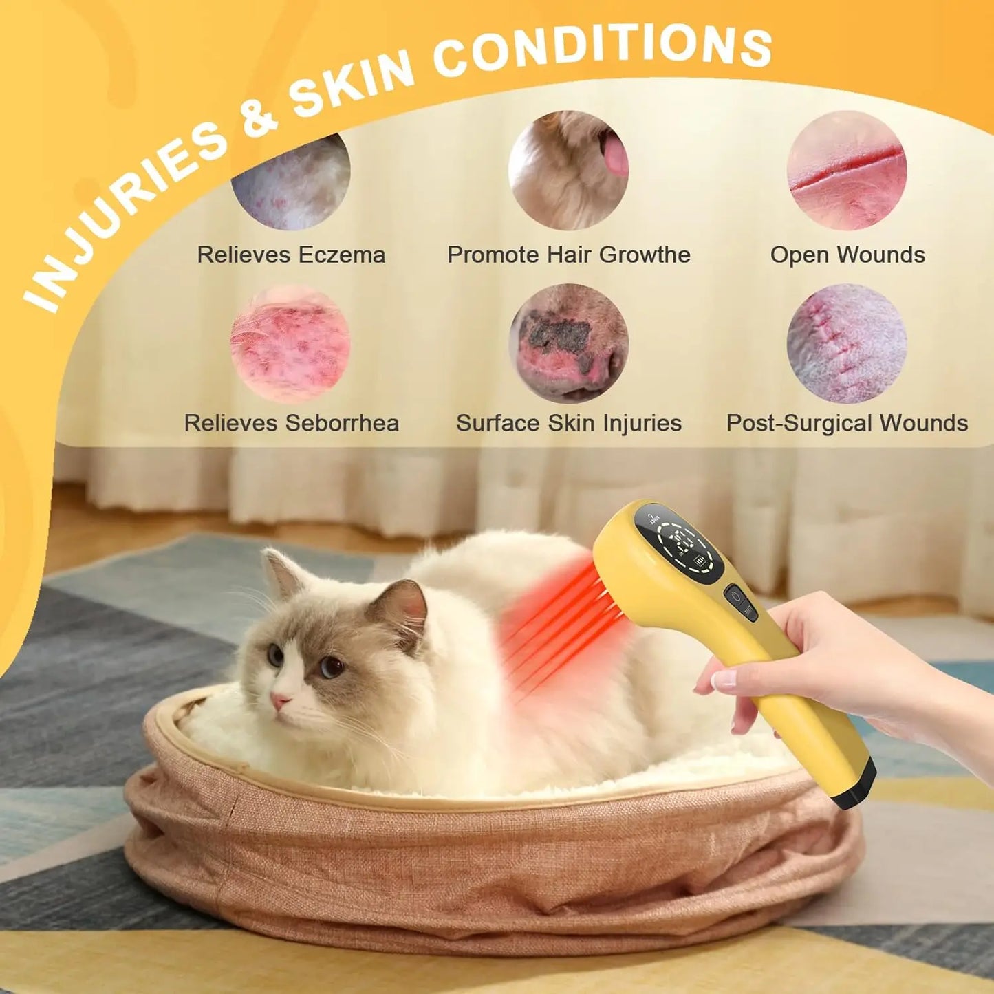 Handheld Cold Laser Therapy Device for Pets | Pain Relief Tool