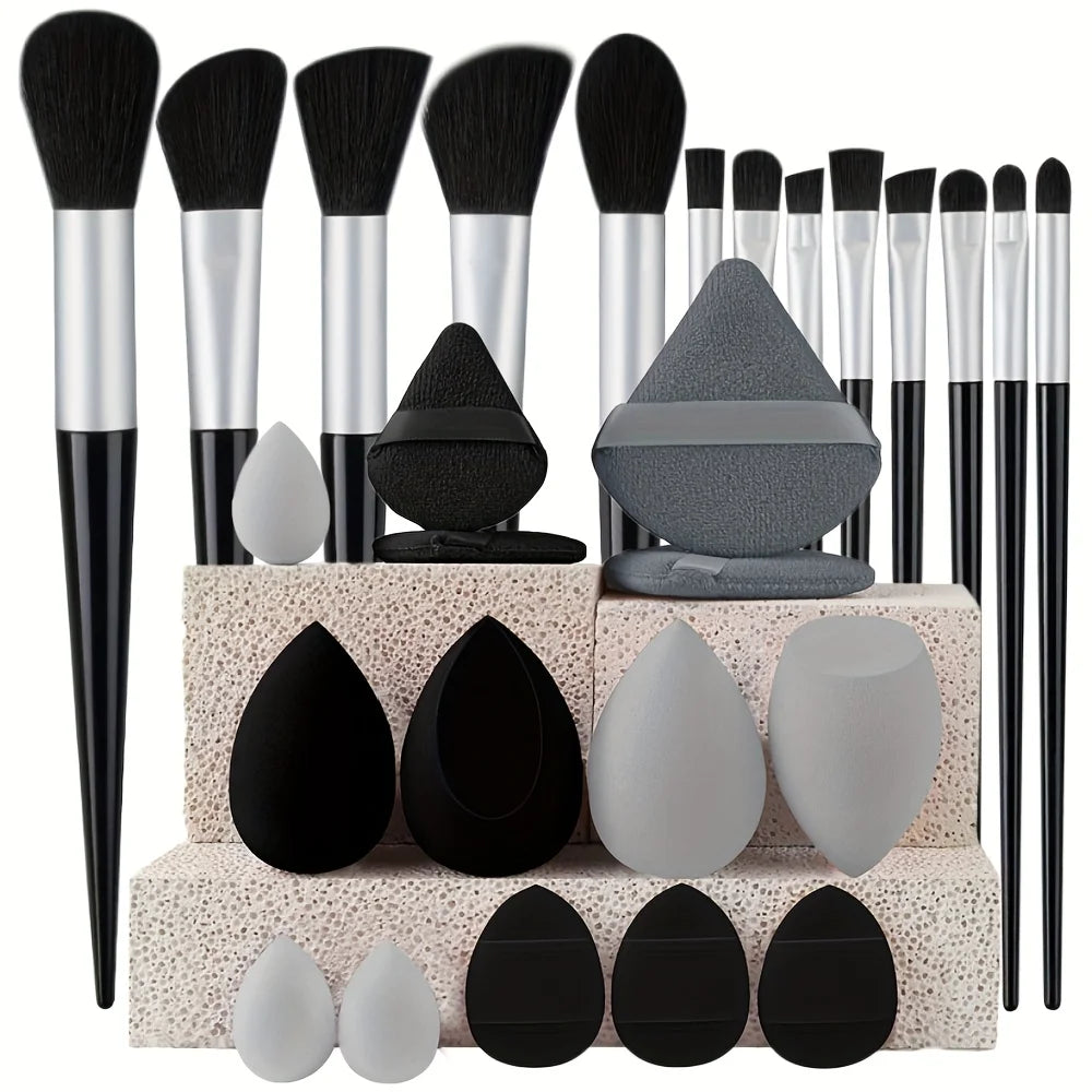13-29 Piece Makeup Brush Set | Essential Professional Makeup Kit