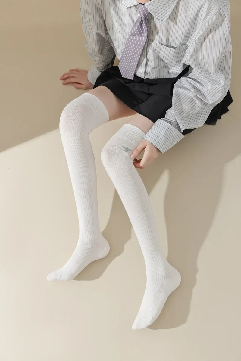 Stylish Women's Cotton Thigh High Stockings | Trendy and Comfortable