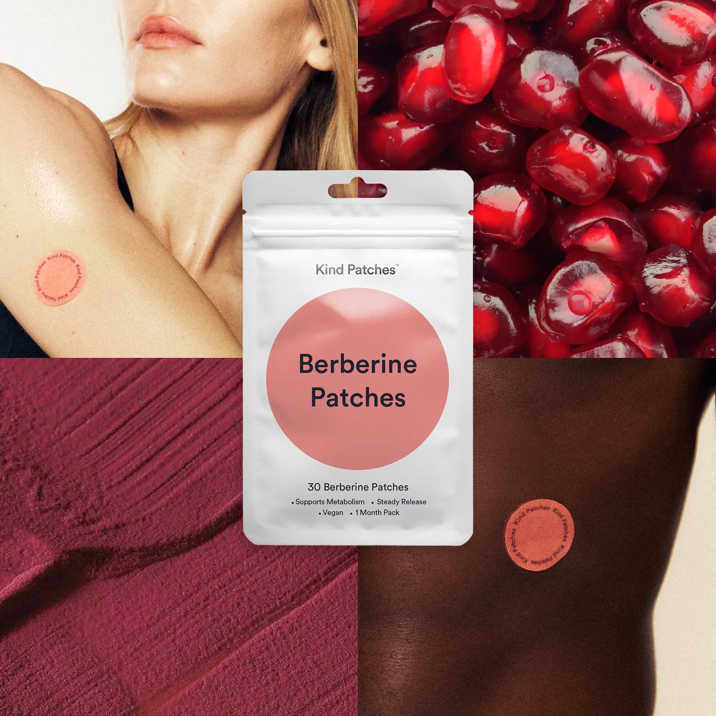 30 Berberine Patches for Healthy Living – Vegan & Steady Release